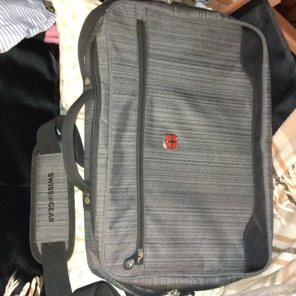 Swiss gear grey laptop carrying bag